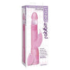 Deluxe Pleasure Thrusting Rabbit Pearl Vibrator - Model XR-5000 - Female G-Spot and Clitoral Stimulation - Pink - Adult Naughty Store