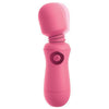 Pipedream Products Rechargeable Wand Pink - OMG! Compact Personal Massager for Sensual Pleasure (Model: Enjoy, Vibration Levels: 3, Vibration Patterns: 4, Waterproof) - Adult Naughty Store