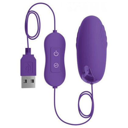 Pipedream Products OMG! Bullets #Happy Vibrating Bullet Purple - Pleasure Inducing USB Powered Bullet Vibrator for Intense Stimulation - Model X123 - Designed for All Genders - Delivers Sensa - Adult Naughty Store