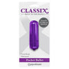 Classix Back To Basics Pocket Bullet Vibrator Purple - Powerful On-The-Go Pleasure for Women - Adult Naughty Store