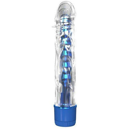 Classix Mr. Twister Blue Metallic Vibe with TPE Sleeve - Powerful Multi-Speed Vibrator for Men and Women - Pleasure Enhancer for Intense Stimulation - Model No. CTB-6572 - Blue