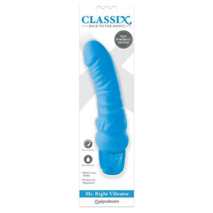 Classix Mr. Right Vibrator Blue - The Ultimate Pleasure Companion for Intimate Bliss - Adult Naughty Store