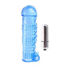 Classix Textured Sleeve & Bullet Blue: The Ultimate Pleasure Duo for Him, Pipedream Products, Model CTB-2022, Penis Sleeve and Bullet Vibrator - Adult Naughty Store