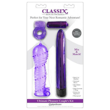 Classix Ultimate Pleasure Couples Kit Purple - The Perfect Intimate Adventure for Couples - Adult Naughty Store