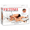 Fetish Fantasy Cuff and Tether Set Black - Ultimate Control for Bondage Play, Model X-100, Unisex, Full Body Restraint, Black - Adult Naughty Store