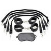 Fetish Fantasy Cuff and Tether Set Black - Ultimate Control for Bondage Play, Model X-100, Unisex, Full Body Restraint, Black - Adult Naughty Store