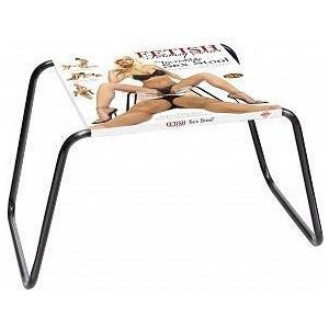 Introducing the Sensation Stool: The Ultimate Metal Black Weightless Sex Toy Experience for Couples