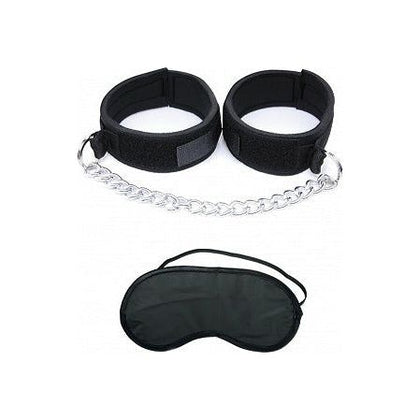 Fetish Fantasy Universal Wrist & Ankle Cuffs - Heavy Duty Chain Bondage Set for Beginners and Enthusiasts - Model XYZ123 - Unisex - Ultimate Pleasure and Restraint - Black - Adult Naughty Store