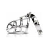 Metal Worx Deluxe Steel Cock Cage - Model X3, Male Chastity Device for Enhanced Pleasure, Silver