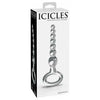 Icicles No. 67 Clear Glass Beaded Prostate Massager for Men - Sensational Pleasure in Crystal Clear