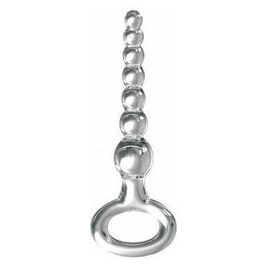 Icicles No. 67 Clear Glass Beaded Prostate Massager for Men - Sensational Pleasure in Crystal Clear