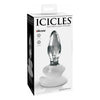 Icicles #91 Glass Plug - Model No. 91 - Unisex - Anal Pleasure - Clear - Adult Naughty Store