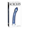 Icicles No 29 Hand Blown Glass Dildo - Luxurious Hypoallergenic Pleasure Wand for G-Spot and Prostate Stimulation - Elegant Ribbed Design - Clear - Adult Naughty Store