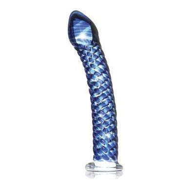 Icicles No 29 Hand Blown Glass Dildo - Luxurious Hypoallergenic Pleasure Wand for G-Spot and Prostate Stimulation - Elegant Ribbed Design - Clear