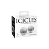 Icicles No 42 Glass Ben Wa Balls - Medium Size - Female Vaginal Stimulation - Clear Glass - Adult Naughty Store