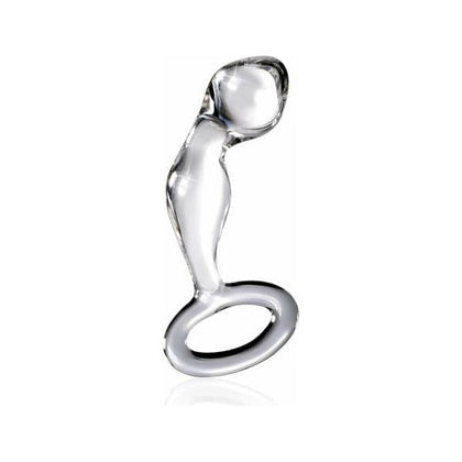 Icicles No. 46 Hand Blown Glass Butt Plug - Clear - Luxurious Anal Pleasure Toy for All Genders - Adult Naughty Store