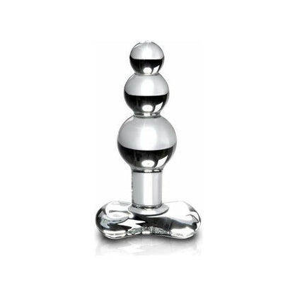 Icicles No 47 Glass Massagers Beaded Probe - Luxurious Hand-Blown Glass Butt Plug for Sensational Pleasure - Model 47 - Unisex - Anal Stimulation - Crystal Clear - Adult Naughty Store