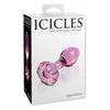 Pipedream Products Icicles No 48 Pink Glass Butt Plug for Sensual Anal Pleasure - Adult Naughty Store