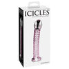 Pipedream Products Icicles No 53 Glass G-Spot and P-Spot Massager - Pink - Adult Naughty Store