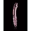 Pipedream Products Icicles No 57 Glass Double Dildo Pink - Luxurious Hand-Blown Glass Double-Ended Pleasure Wand for Explosive G-Spot and P-Spot Stimulation