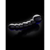 Pipedream Products Icicles No. 66 Glass Massager - Black: Luxurious Handcrafted Non-Vibrating Glass Probe for Exquisite Anal and Vaginal Stimulation - Adult Naughty Store