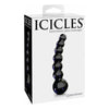 Pipedream Products Icicles No. 66 Glass Massager - Black: Luxurious Handcrafted Non-Vibrating Glass Probe for Exquisite Anal and Vaginal Stimulation - Adult Naughty Store