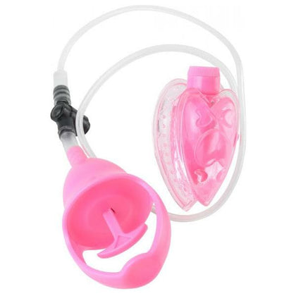 Introducing the Fetish Fantasy Series Vibrating Mini Pussy Pump Pink - The Ultimate Clitoral Stimulation Experience - Adult Naughty Store