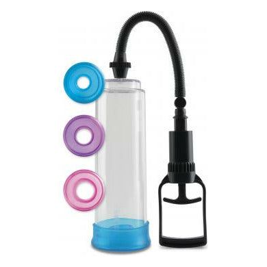 Pipedream Pump Worx Penis Trainer Pump System - Model PT-500 - Male Enhancement and Pleasure Device - Clear - Adult Naughty Store