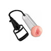 Pump Worx Beginner's Fanta Flesh Pussy Pump - Model PW-1001 - Male Masturbation Toy for Enhanced Pleasure - Clear