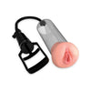 Pipedream Products Pump Worx Fanta Flesh Pussy Penis Pump - Model PW-1001 - Male Masturbation and Enhancement Device for Intense Pleasure - Clear - Adult Naughty Store