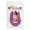 Lucky Lady Dual Stimulator Purple Double Dong - The Ultimate Pleasure Experience for Women, Offering Simultaneous Vaginal and Anal Stimulation