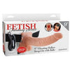 Fetish Fantasy Series 9-Inch Vibrating Hollow Strap On with Balls - Beige: The Ultimate Pleasure Enhancer for Men and Couples - Adult Naughty Store