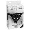 Fetish Fantasy Series Vibrating Plush Harness - Black, Model VPH-01, Unisex, Multi-Purpose Pleasure, O-S Size - Adult Naughty Store