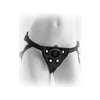 Fetish Fantasy Series Vibrating Plush Harness - Black, Model VPH-01, Unisex, Multi-Purpose Pleasure, O-S Size - Adult Naughty Store