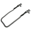 Fetish Fantasy Adjustable Nipple Chain Clamps - Intensify Pleasure with the Black Protrusion Prodigy NP-300 for All Genders