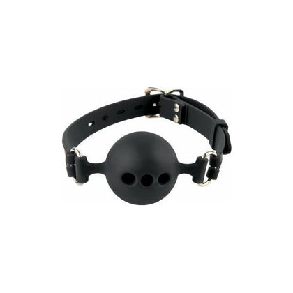 Fetish Fantasy Black Silicone Breathable Small Ball Gag - Model FG-345 - Unisex - Oral Pleasure - Black