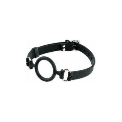 Fetish Fantasy Extreme Silicone O-Ring Gag Black - Premium BDSM Mouth Gag for Intense Pleasure - Model FPE-ORGBLK - Adult Naughty Store