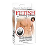 Fetish Fantasy Shock Therapy Electric Nipple Clamps - Model X123, Unisex, Electrostimulation for Intense Nipple Pleasure, Black