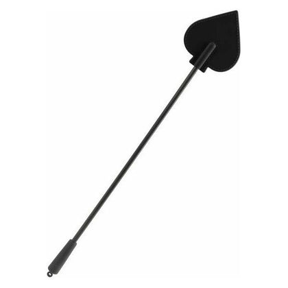 Lustful Pleasures Silicone Spade Crop Black 28 inches - Ultimate Dominance for Intense Sensations