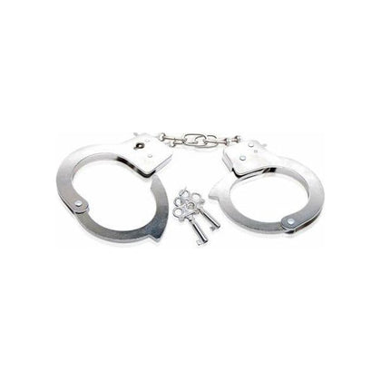 Fetish Fantasy Beginners Metal Cuffs - Premium Restraint Toy for Sensual Exploration, Model MF-1001, Unisex, Wrist and Ankle Pleasure, Silver - Adult Naughty Store