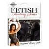 Fetish Fantasy Beginner's Furry Cuffs - Black: Soft and Sensual Restraints for Couples - Adult Naughty Store