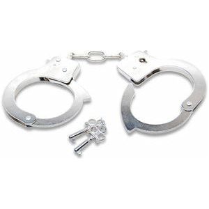 Fetish Fantasy Series Official Handcuffs - Premium Steel Handcuffs for Intimate Bondage Play - Model FFS-200 - Unisex - Pleasure Enhancing BDSM Toy - Elegant Silver - Adult Naughty Store