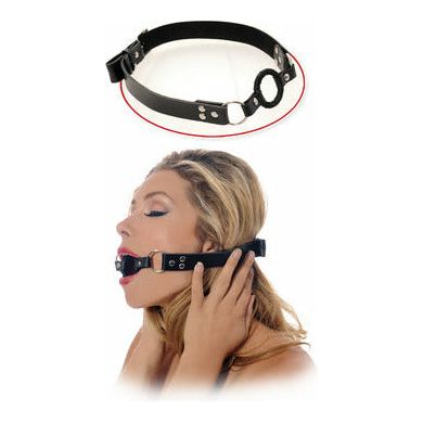 Fetish Fantasy Series Open Mouth Gag - Model X1, Unisex BDSM Bondage Toy for Enhanced Oral Control and Sensual Exploration - Black