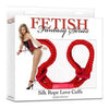 Fetish Fantasy Silk Rope Love Cuffs Red - Premium Japanese Bondage Restraints for Sensual Pleasure and Exploration - Adult Naughty Store