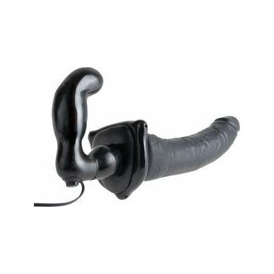 Deluxe Vibrating Penetrix Strap On - Black: The Ultimate Hands-Free Pleasure Experience