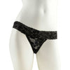 Fetish Fantasy Hanky Spank Me Vibrating Panty - Black Lace Thong for Women - Secret Pleasure Micro Bullet - Size S-XL - Adult Naughty Store