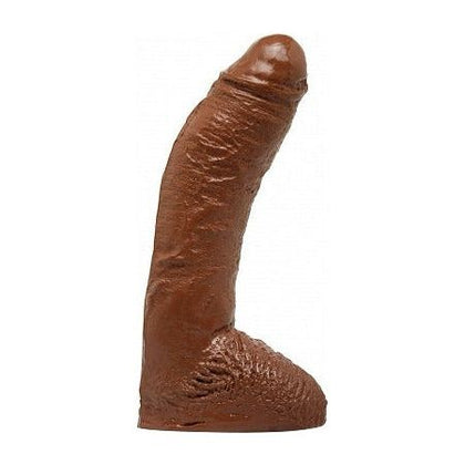 Basix Rubber Works Fat Boy Dong 10 Inch Brown - Premium American-Made Phthalate-Free Latex-Free Hypoallergenic Realistic Dildo for Men and Women - Intense Pleasure in a Rich Chocolate Brown C - Adult Naughty Store