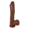 Basix Rubber Works 10-Inch Dong Suction Cup Brown - Realistic Dildo for Intense Pleasure (Model: BRW-10SC-BR) - Adult Naughty Store