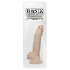 Basix Rubber Works 9-Inch Beige Dong With Suction Cup - Premium Pleasure for All Genders - Adult Naughty Store