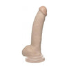 Basix Rubber Works 9-Inch Beige Dong With Suction Cup - Premium Pleasure for All Genders - Adult Naughty Store